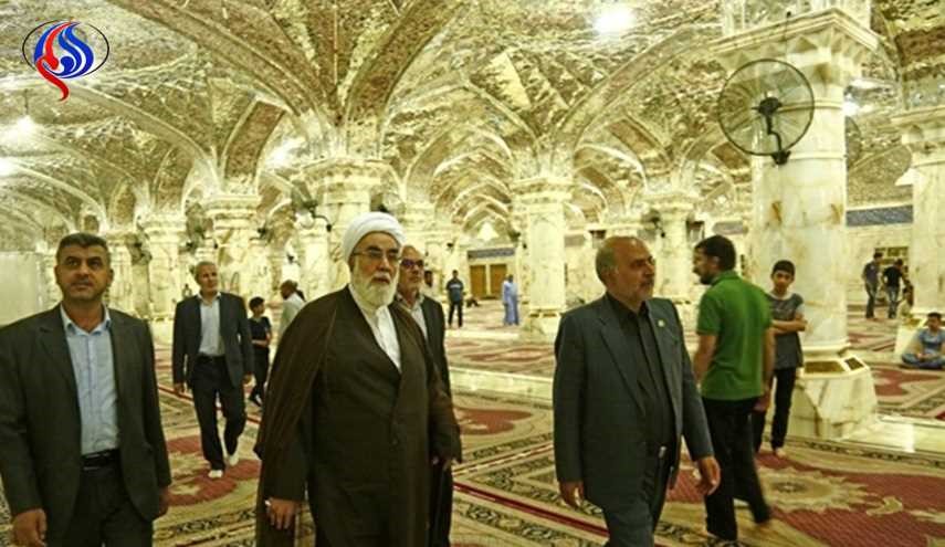 بالصور.. رئيس مكتب قائد الثورة يتفقّد مشروع توسعة الحرم العلوي