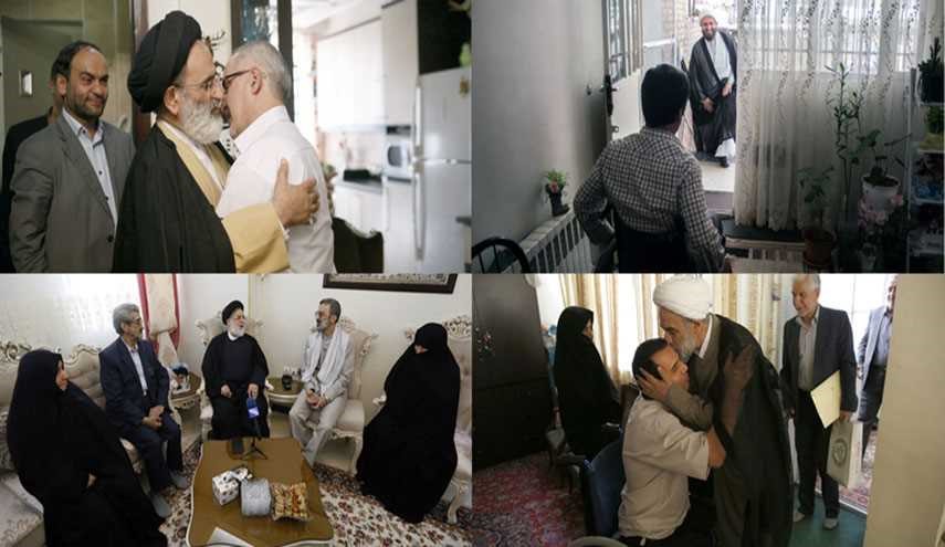 قائد الثورة يرسل مبعوثين لتفقد اوضاع المضحين وتكريمهم+صور