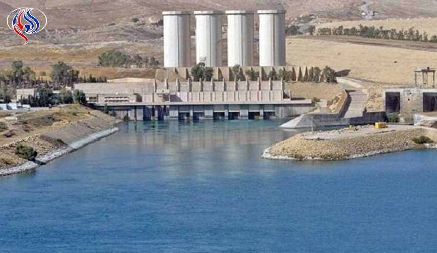 عودة العمل ببوابة المسيل المائي في سد الموصل + صور