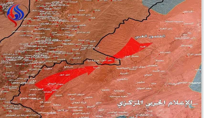بالخرائط…الجيش يصل القلمون الغربي بمنطقة الزبداني