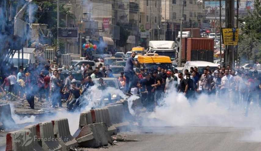 مواجهة الشباب الفلسطيني للشرطة الاحتلال في الضفة الغربية