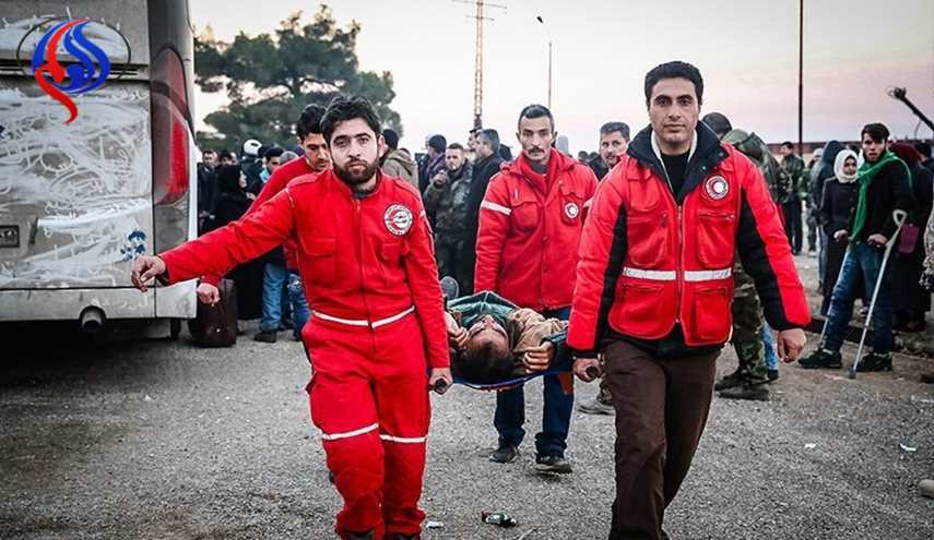 وصول 15 حالة إنسانية من بلدتي كفريا والفوعة بريف إدلب إلى حماه