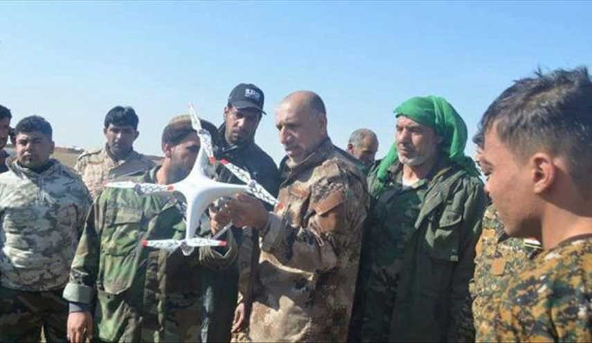 الحشد الشعبي ينزل طائرة مسيرة لداعش غرب الموصل