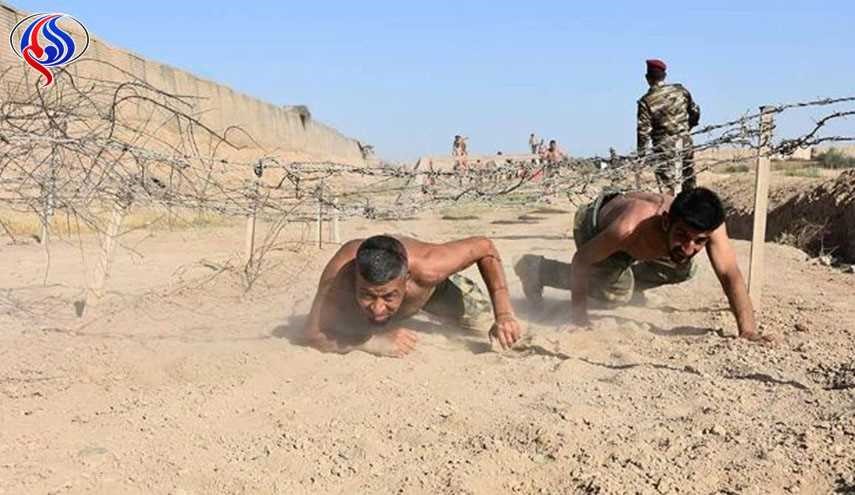 بالصور .. تدريبات مقاتلي الحشد الشعبي لمنازلة 
