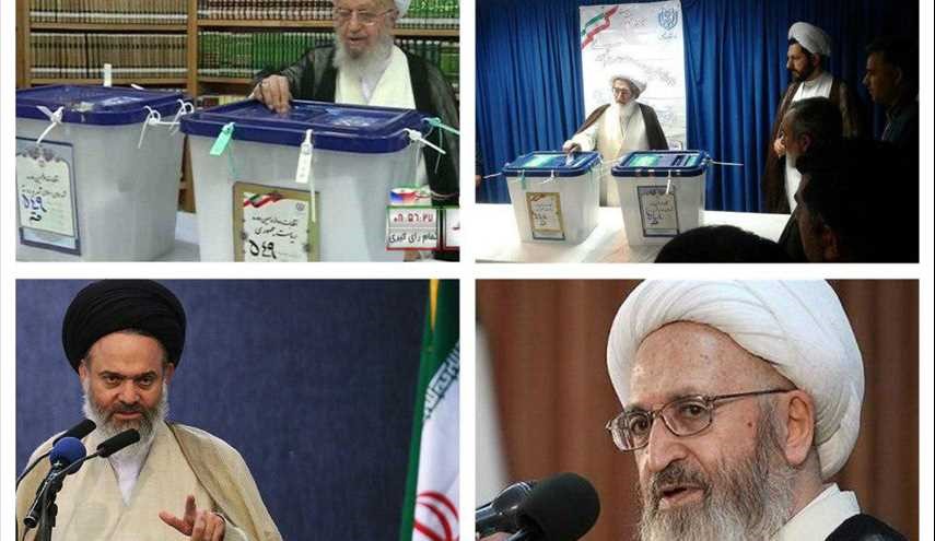بالصور.. مراجع الدين يدلون بأصواتهم في الانتخابات