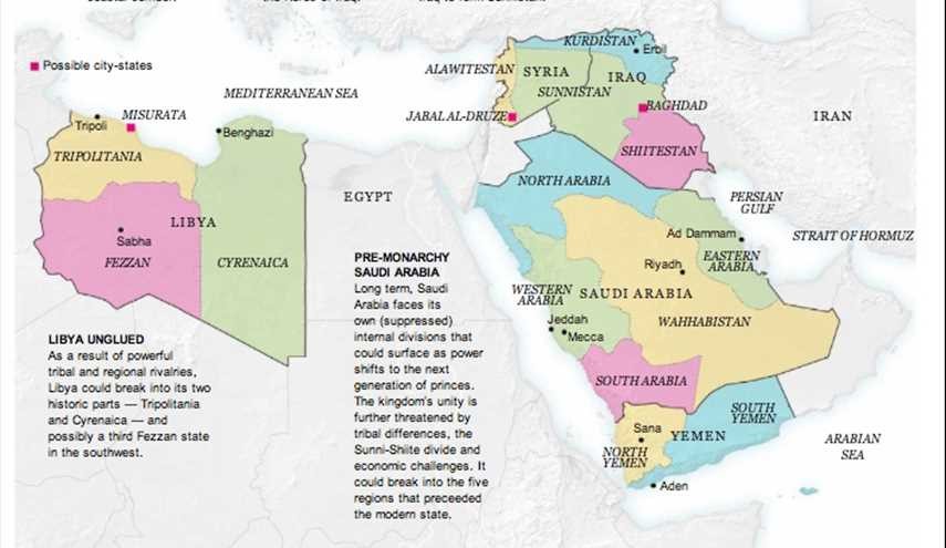 نيويورك تايمز: تقسيم السعودية آت لا محالة!