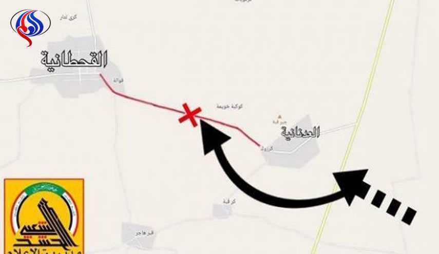 عملية التفاف نوعية للحشد تقطع طريق العدنانية والقحكانية بالبعاج