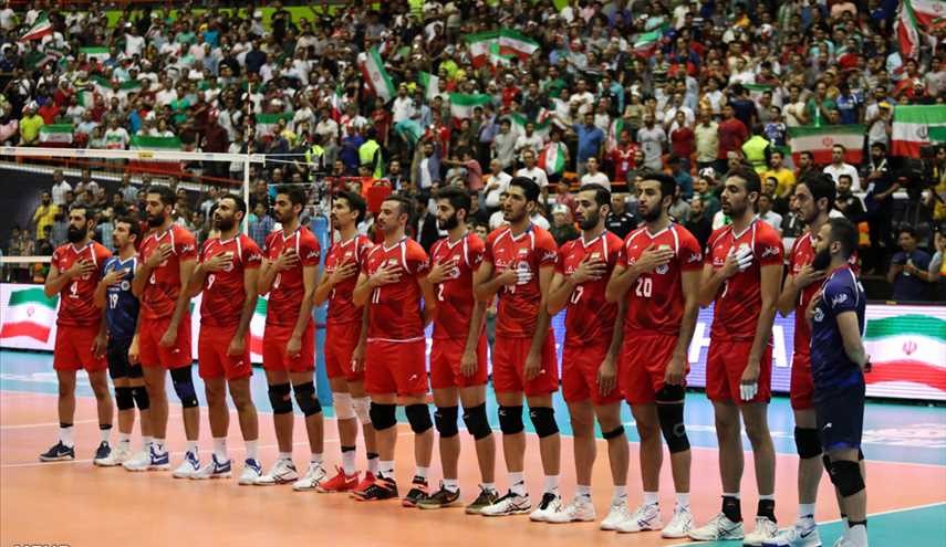 فوز المنتخب الايراني للكرة الطائرة على نظيره الأرجنتيني/صور