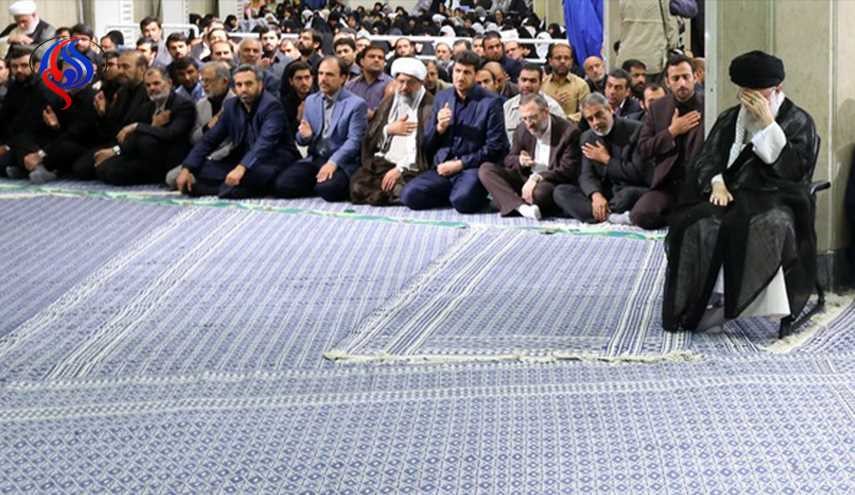مراسم سوگواری حضرت امیرالمؤمنین (ع) با حضور رهبر انقلاب