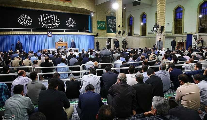 مراسم العزاء بمناسبة ذكرى ليلة جرح اميرالمؤمنين (ع) بمشاركة قائد الثورة