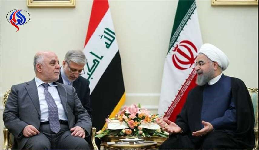 روحاني يؤكد للعبادي رغبة بلاده بزيادة التعاون الثنائي في جميع المجالات