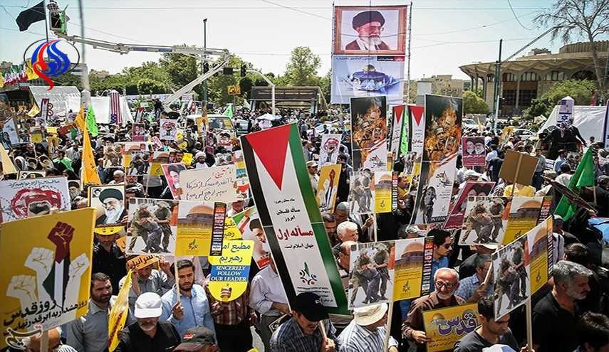 مسيرات حاشدة في ايران والعالم الاسلامي بذكرى يوم القدس العالمي