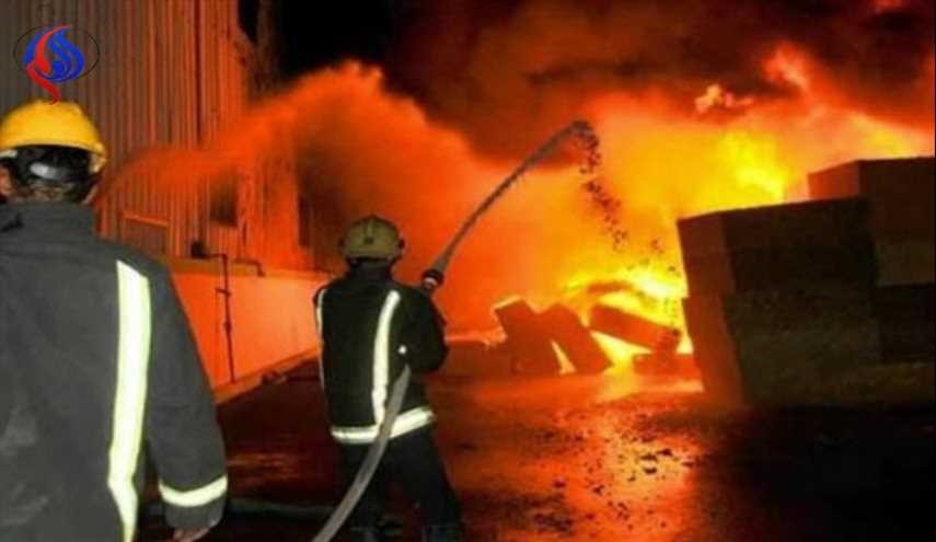 اندلاع حريق داخل مخازن جنوب النجف