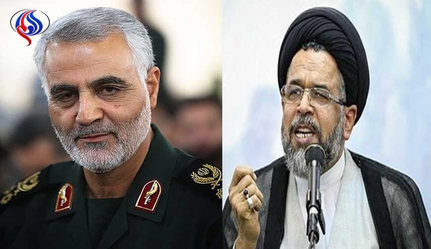 وزير الامن الايراني يشيد بجهود اللواء سليماني وشخصيته الثورية