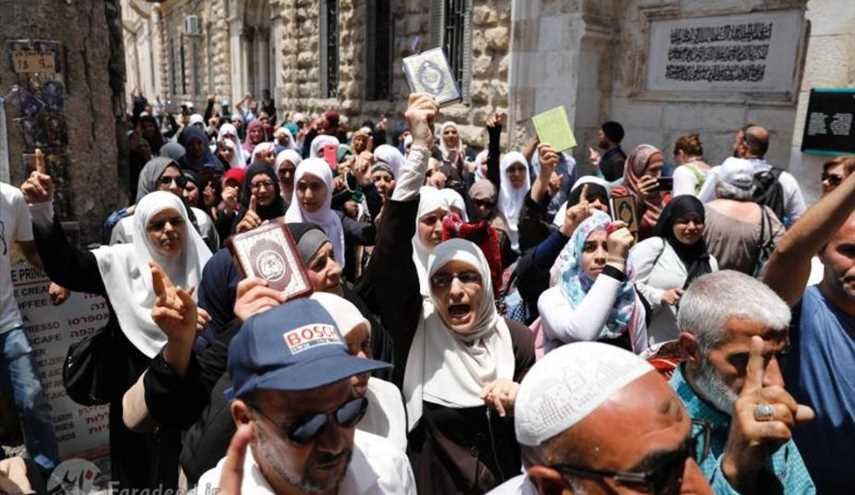 عنف قوات الكيان الصهيوني بحق الفلسطينيين في القدس المحتلة