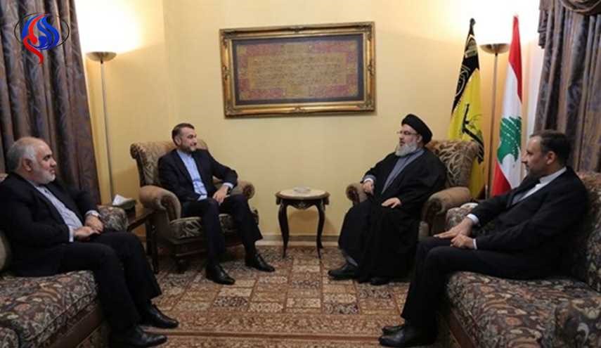 في لقائه السيد نصرالله.. عبداللهيان: ايران تدعم سبل الحل الواقعية لازمات المنطقة