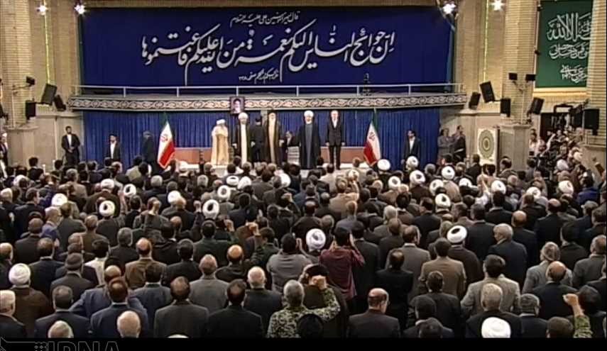 بالصور.. مراسم تنصيب روحاني لولاية رئاسية ثانية