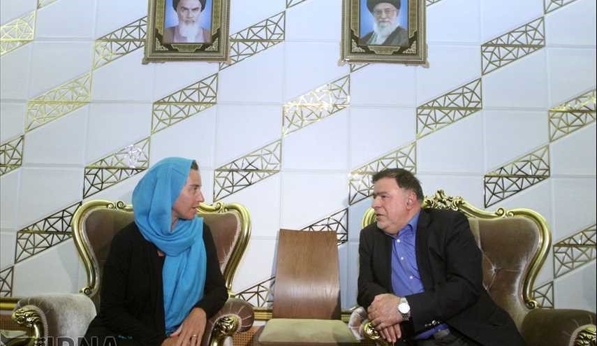 وصول وزيرة خارجية الاتحاد الاوروبي الى طهران