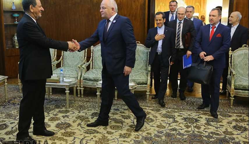 لقاء نائب رئيس الوزراء الاوكراني مع جهانغيري