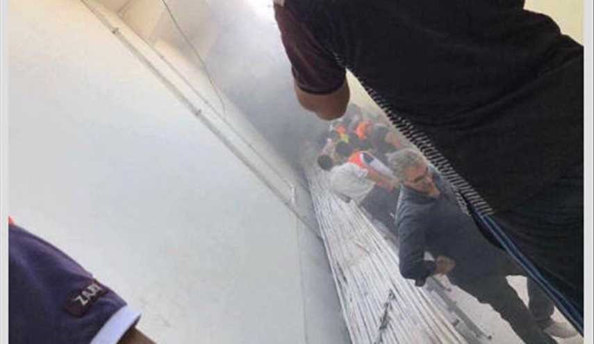 اخماد حريق اندلع داخل مول بمنطقة المنصور في بغداد