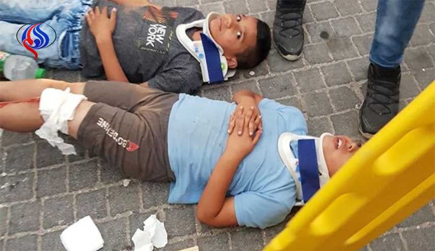 بالصور.. مستوطن يدعس 4 أطفال بالقدس المحتلة ويلوذ بالفرار