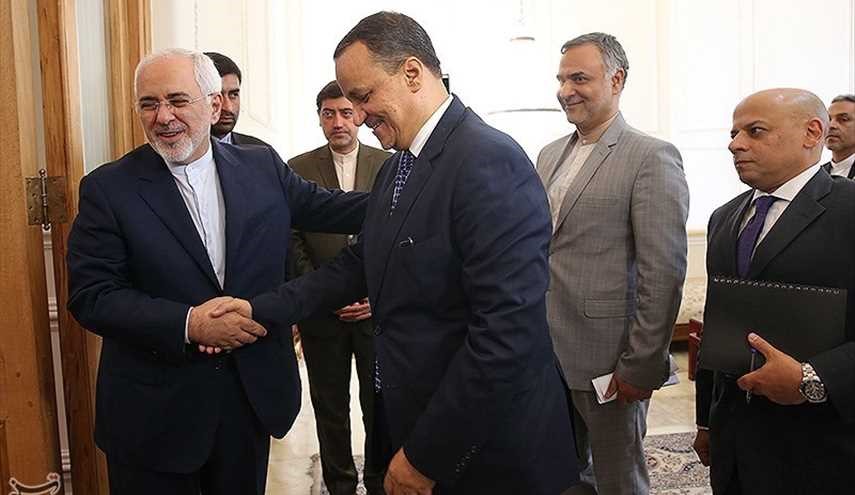 لقاء المبعوث الأممي إلى اليمن مع ظريف