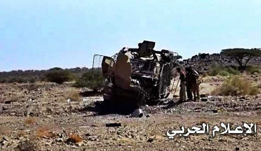 تدمير آلية للمرتزقة ومصرع طاقمها في الجوف
