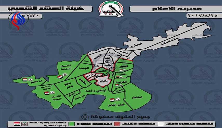 بالصورة.. خريطة وايجاز عسكري لاخر تطورات عمليات قادمون يا تلعفر