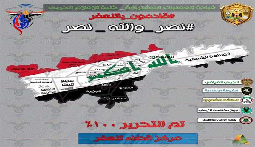 بالصورة.. خلية الإعلام الحربي تنشر خريطة تظهر تحرير تلعفر بالكامل