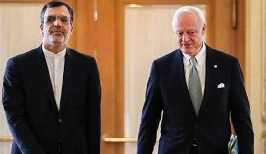 دي میستورا يبحث في طهران مستجدات الاوضاع في سوريا والمنطقة