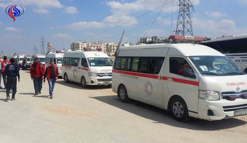 بدء خروج جرحى مسلحي داعش من جرود القلمون الغربي