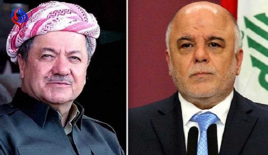 اتصال هاتفي تنسيقي بين العبادي وبارزاني