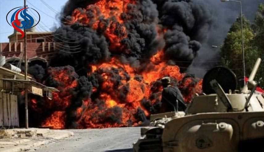 الحشد الشعبي يدمر مضافة كبيرة لداعش شرق ديالی
