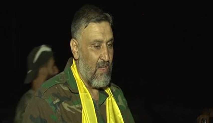 بطلب من السيد حسن.. قائد عمليات دير الزور بحزب الله يظهر للاعلام