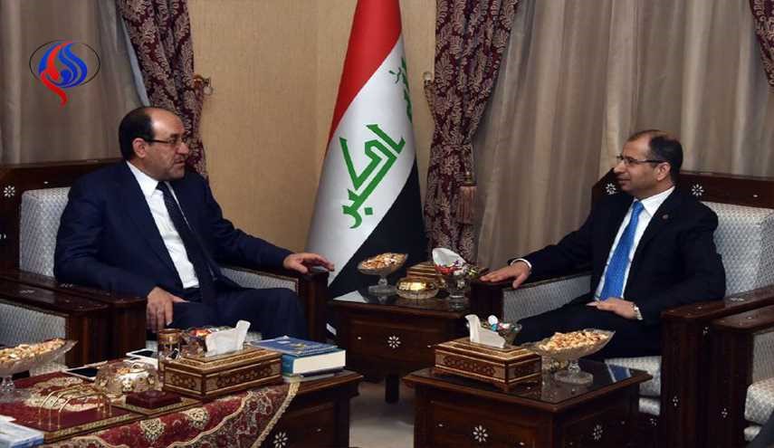 الجبوري يستقبل المالكي ويبحثان تطورات الاوضاع المحلية والاقليمية