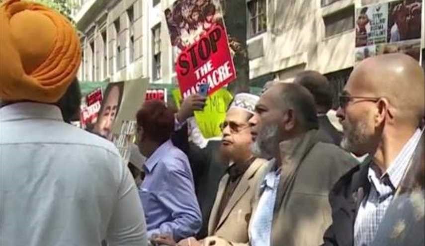 وقفة احتجاجية في نيويورك تضامنا مع الروهينغا