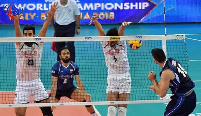 مباراة مثيرة في كأس ابطال العالم بكرة الطائرة بين ايران وامريكا والنتيجة!