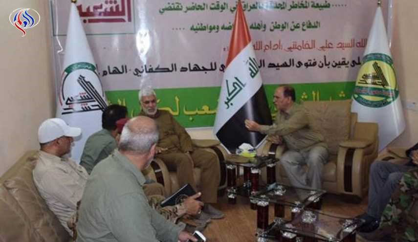 بالصور.. وصول المهندس الى مقر قيادة محور الشمال للحشد الشعبي في محافظة كركوك