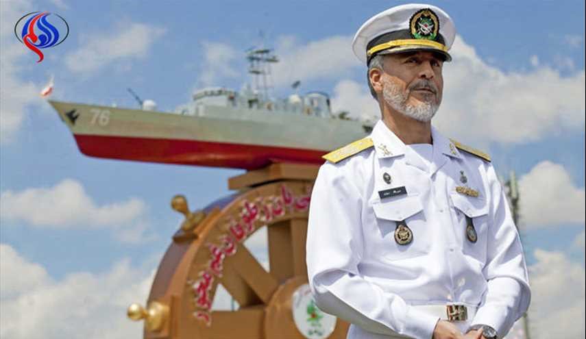 الاميرال سياري: سنرد على التهديدات بما يليق الشعب الايراني