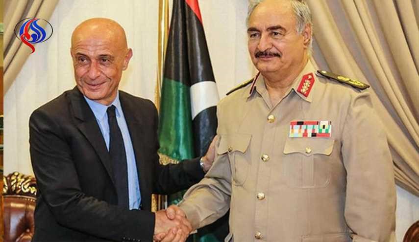 حفتر بإيطاليا لأول مرة.. هل هي بداية جديدة بين الطرفين؟