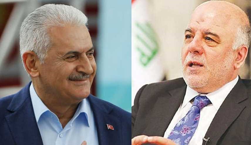 يلدريم يؤكد للعبادي دعم انقرة لكافة خطواته ازاء استفتاء شمالي العراق