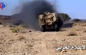 تدمير آلية للمرتزقة ومصرع وجرح طاقمها بالجوف