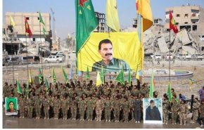 شاهد .. الأكراد يرفعون بالرقة صورة 