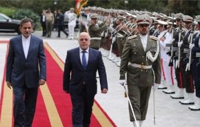 جهانغيري استقبل العبادي رسميا في طهران