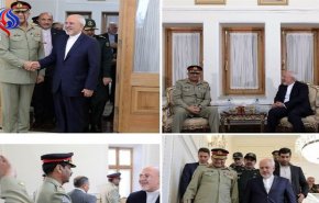 ظريف و قائد الجيش الباكستاني يؤكدان على رفع مستوى التعاون الامني