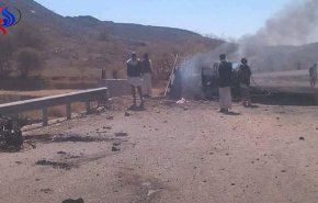 استشهاد وجرح أربعة يمنيين في غارة للعدوان استهدفت سيارة بصعدة