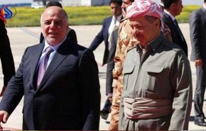 مسعود البارزاني يوجه رسالة إلى العبادي
