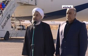  روحاني من كرمانشاه: سنبذل ما بوسعنا لإعادة الاعمار