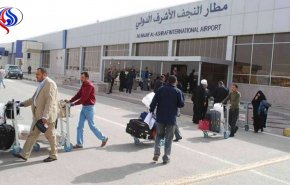 إدارة مطار النجف تعلن عن مصير الرحلات إلى السليمانية وأربيل