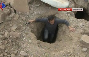 شاهد.. تمشيط انفاق داعش في مدينة البوكمال